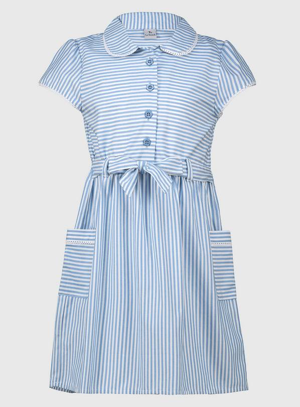 Buy Blue Stripe School Dress - 5 years | School dresses and ginghams ...