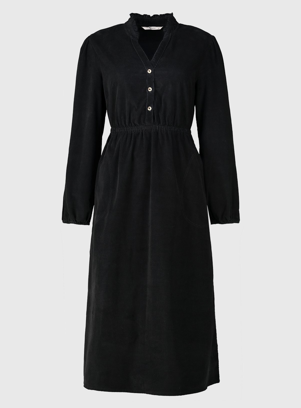 SKU: SS23 JAN CORD SHIRT DRESS:Black:10 - Image 3 thumbnail