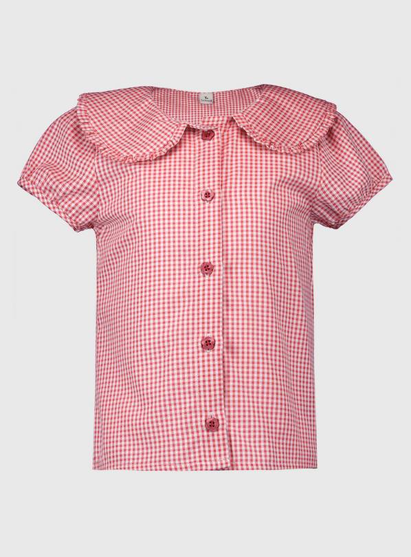 Buy Red Gingham School Blouse - 4 years | School shirts and blouses | Tu