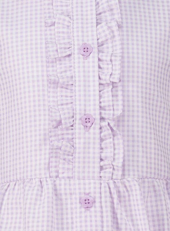 Lilac gingham school sales dress