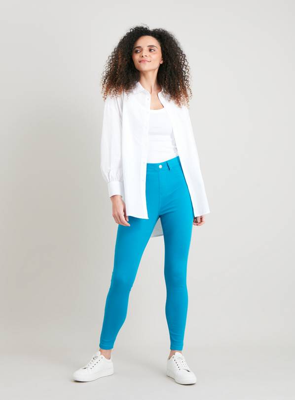 Turquoise jeggings cheap