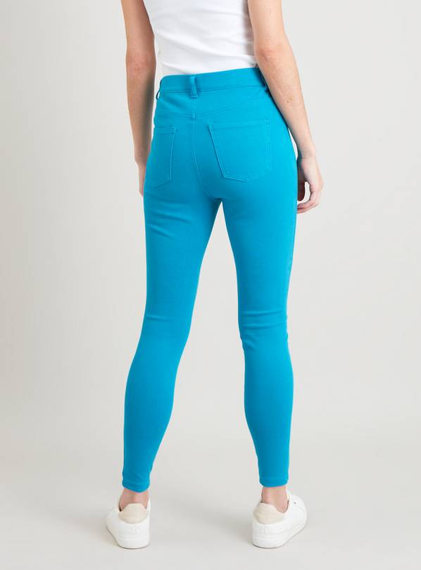 Turquoise jeggings cheap