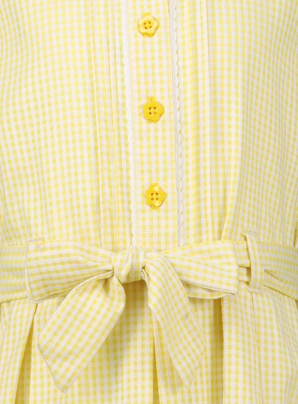 Asda yellow sales gingham dress