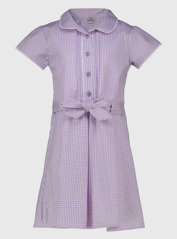 Buy Lilac Gingham Classic School Dress - 9 years | School dresses and ...