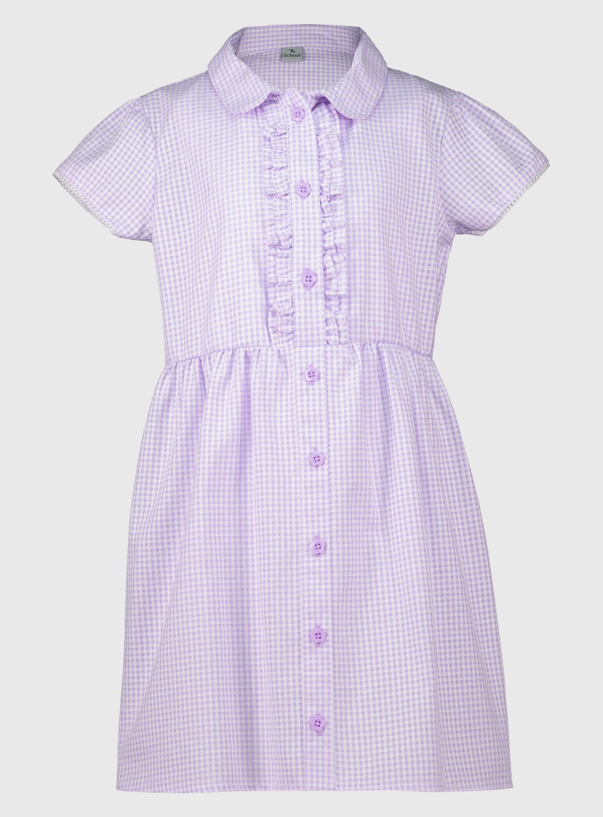 lilac gingham dress