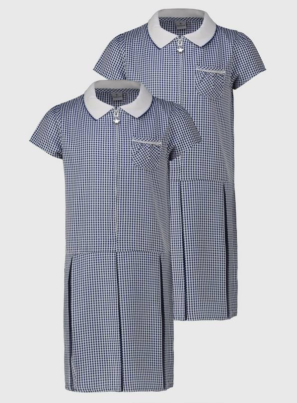 Navy gingham school outlet dress