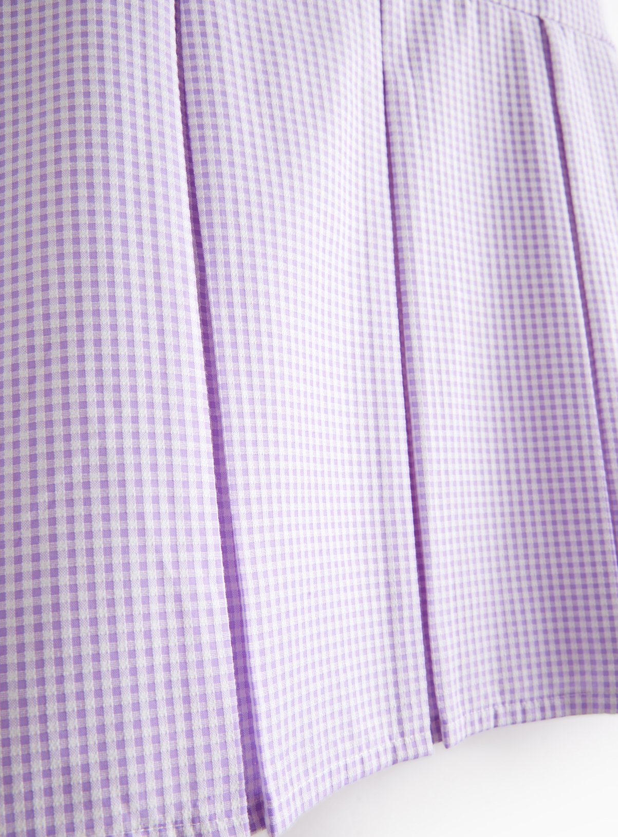 2 Pack Sporty Lilac Pleated Gingham Dress 9 years - Image 4 thumbnail