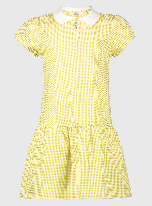 Asda yellow shop gingham dress