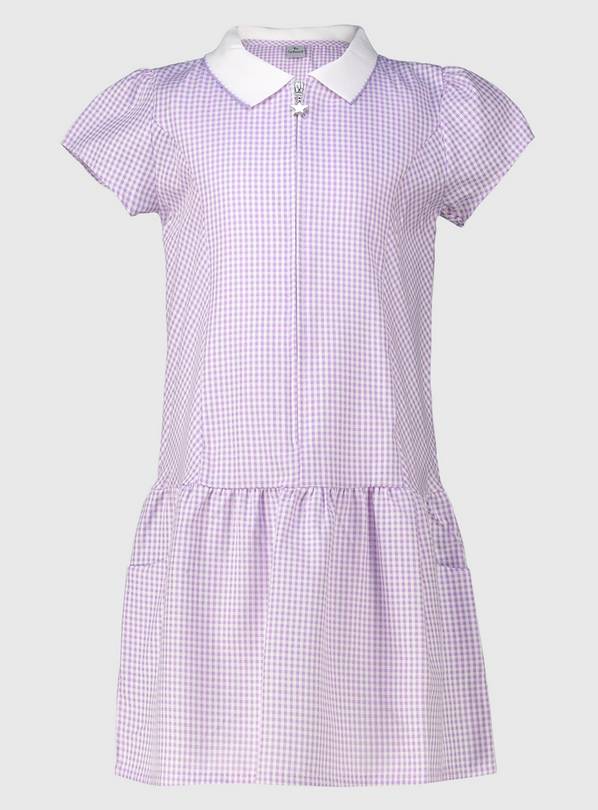 Purple gingham 2024 summer dress