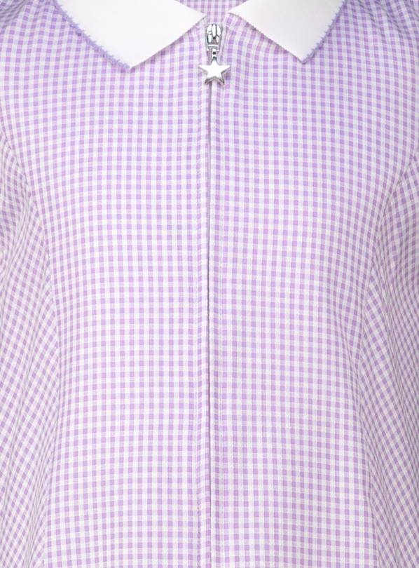 Purple and white hot sale gingham school dress