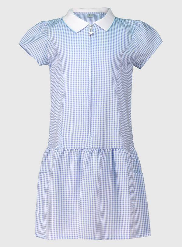 Pale blue 2024 gingham school dress