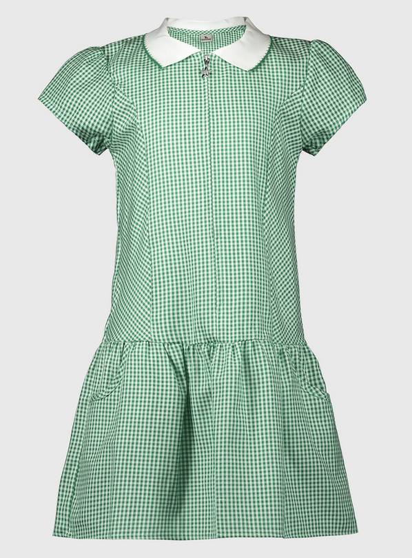 Green Sporty Gingham Dress 3 years