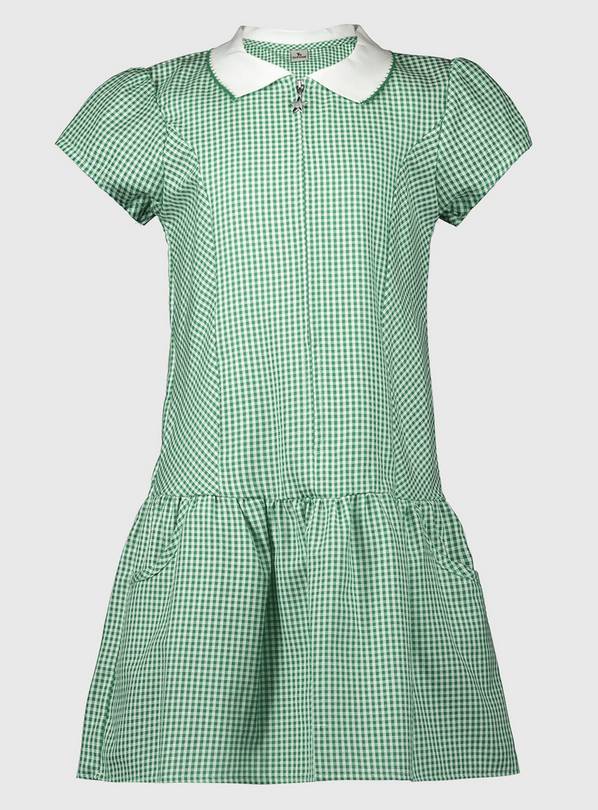 Green Sporty Gingham Dress 6 years