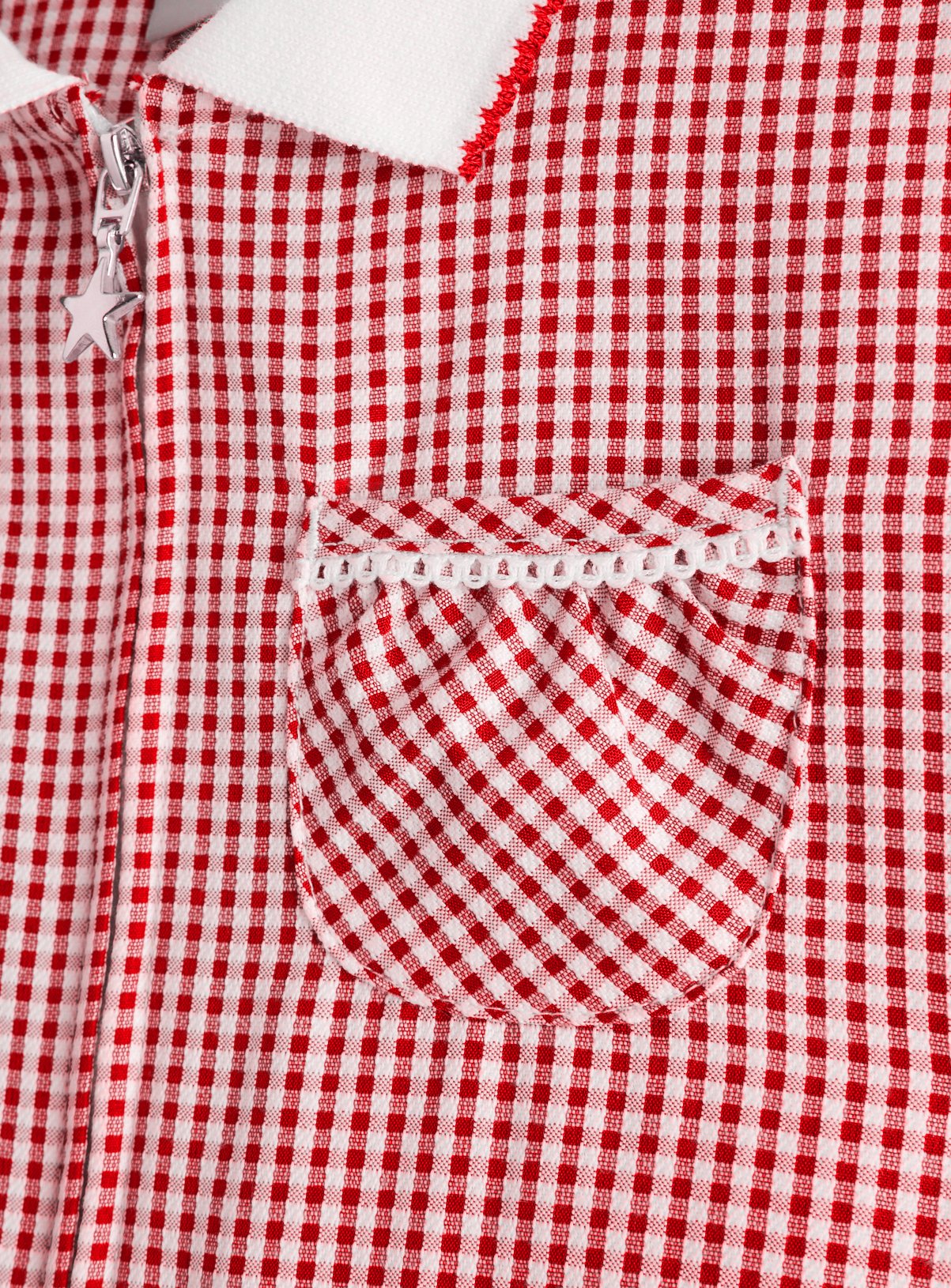 Red Gingham Cotton Blend Pleated Sporty Dress 2 Pack 13 years - Image 4 thumbnail