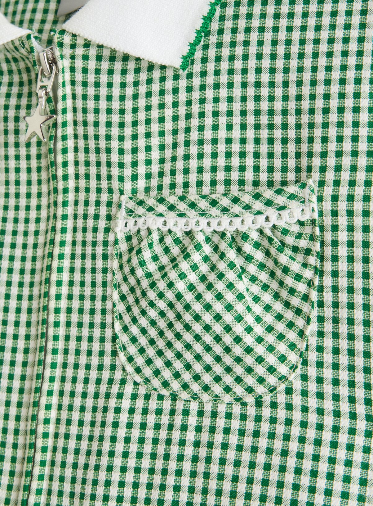 Green Gingham Cotton Blend Pleated Sporty Dress 2 Pack 13 years - Image 4 thumbnail
