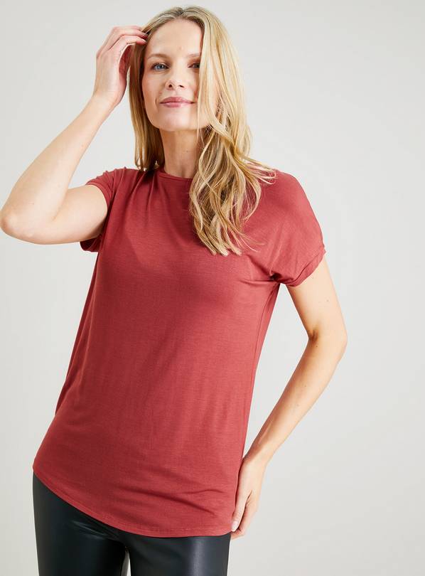 Buy Maroon Relaxed Fit TShirt 16 Tshirts Argos