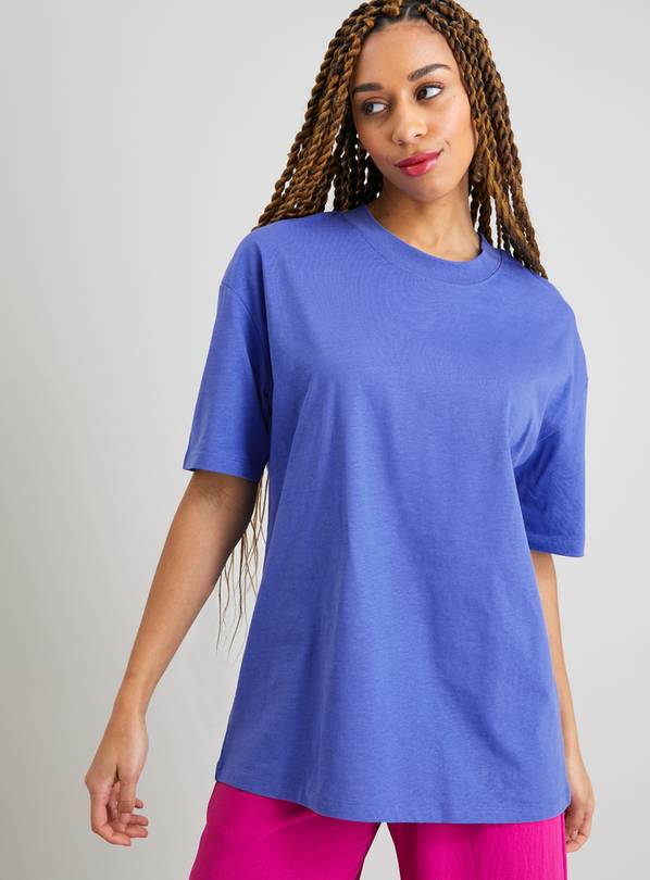 Buy Blue Oversized T-Shirt - 12 | T-shirts | Argos