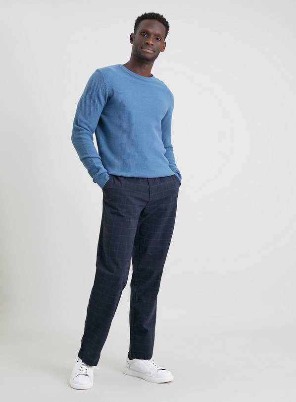 Straight Leg Trousers with Stretch