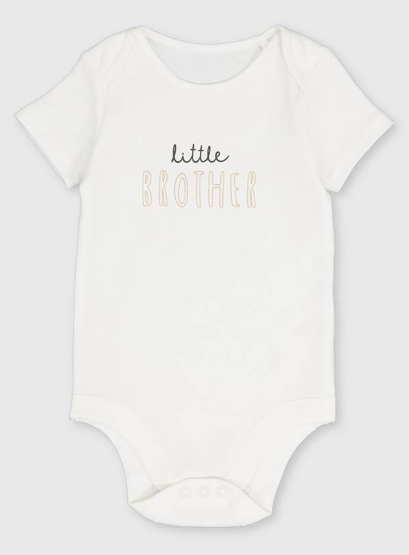 Buy White Little Brother Bodysuit 69 months Bodysuits and vests
