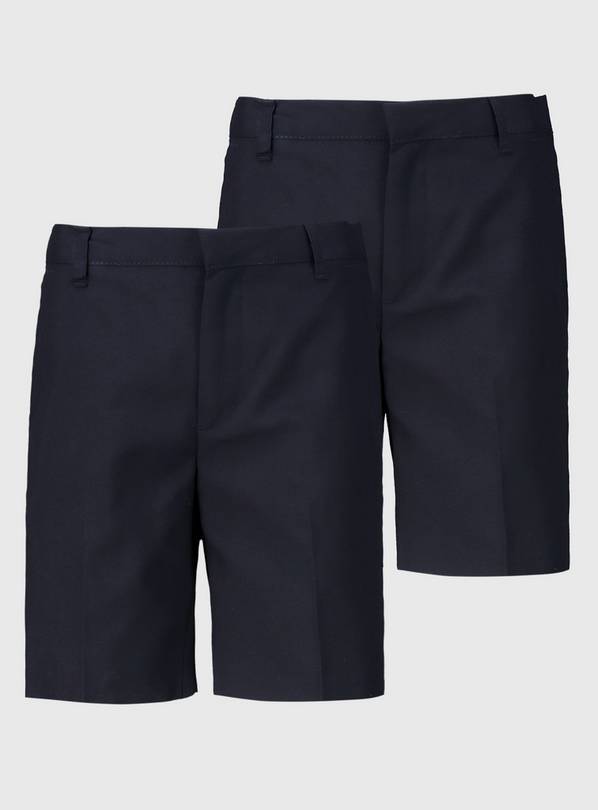 Buy Navy Classic School Shorts 2 Pack 3 years School shorts Argos