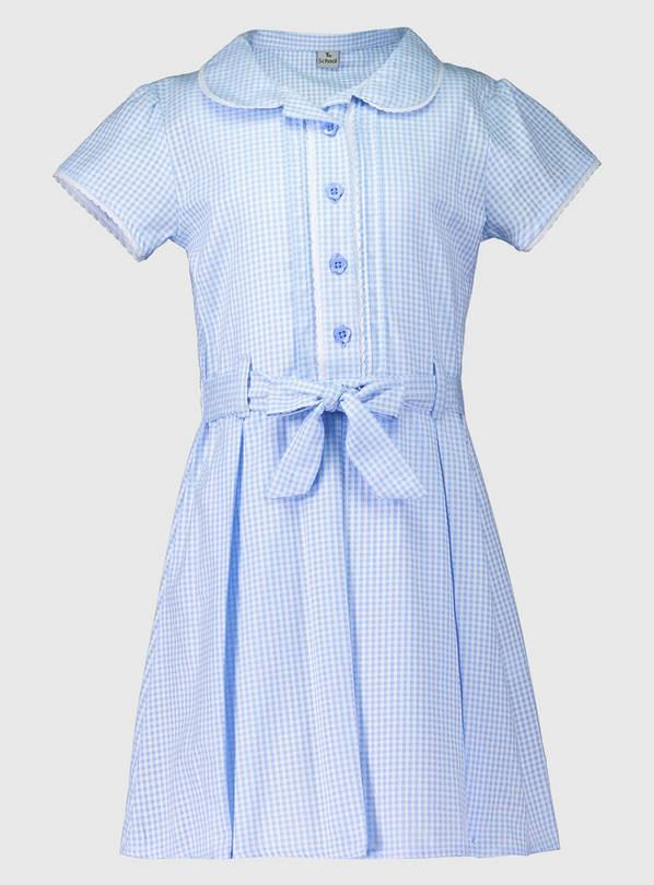 Buy Blue Dress With Ease Gingham Classic School Dress - 7 years ...