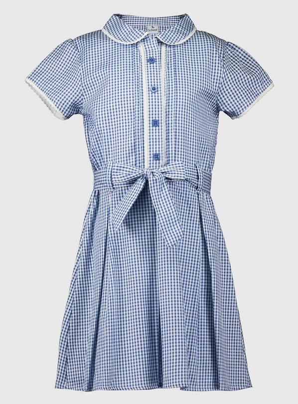 Navy Dress With Ease Gingham Classic School Dress - 3 years