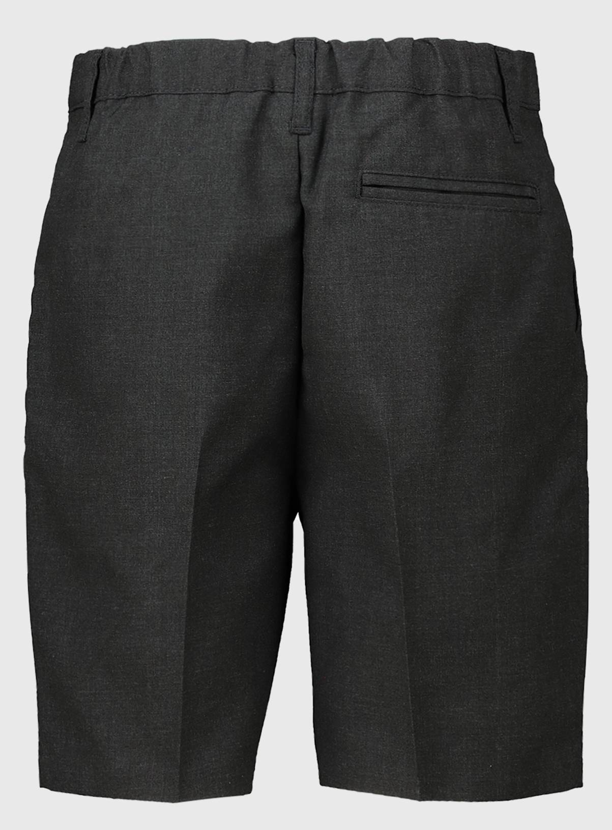 Grey Polyester Classic Generous Fit Shorts 2 Pack 12 years - Image 2