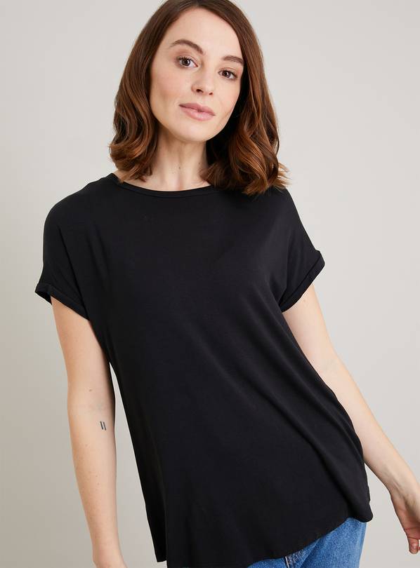 Black Relaxed Fit T-Shirt - 8