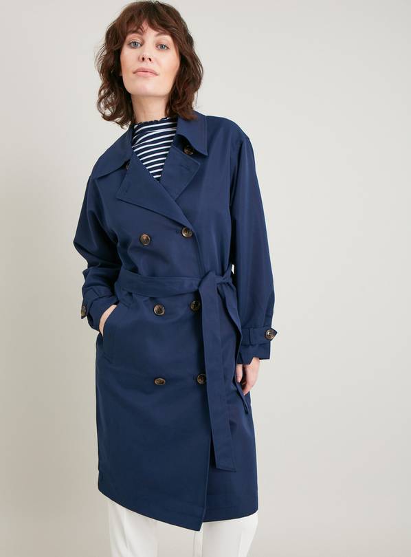 Buy Navy Shower Resistant Trench Coat 8 Coats Argos