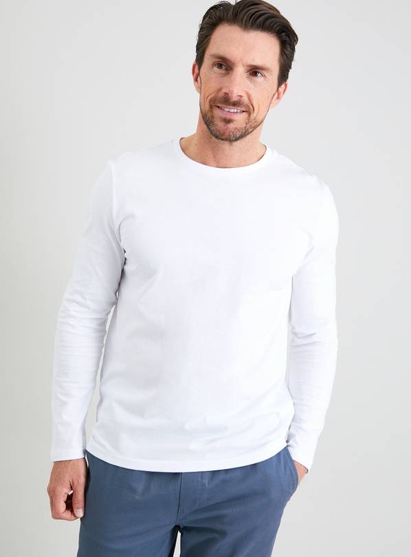 White Long Sleeve T-Shirt - XL