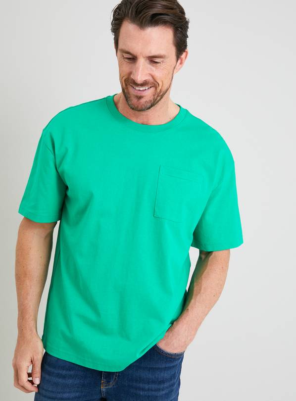 Buy Green Oversized Crew Neck TShirt XL Tshirts and polos Argos