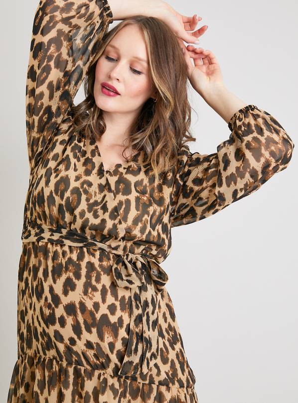 Animal print shop dress 18