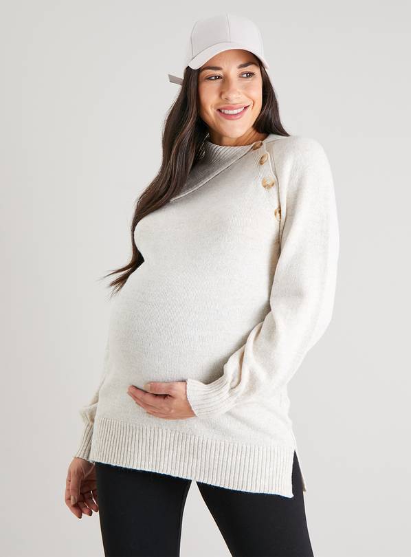 Maternity cowl neck outlet sweatshirt