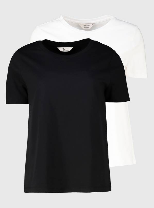MATERNITY Black & White Nursing T-Shirt 2 Pack - 8