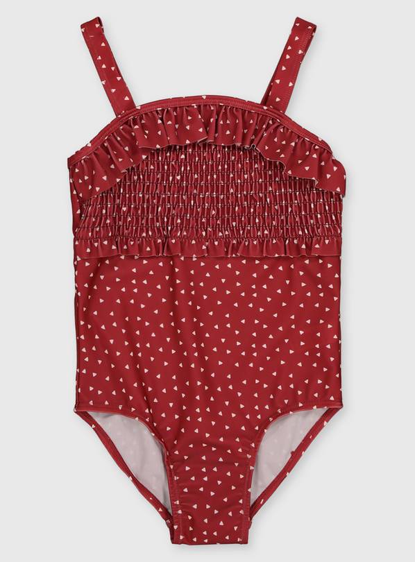 Kids' Family Dark Red Spot Swimsuit - 12 years