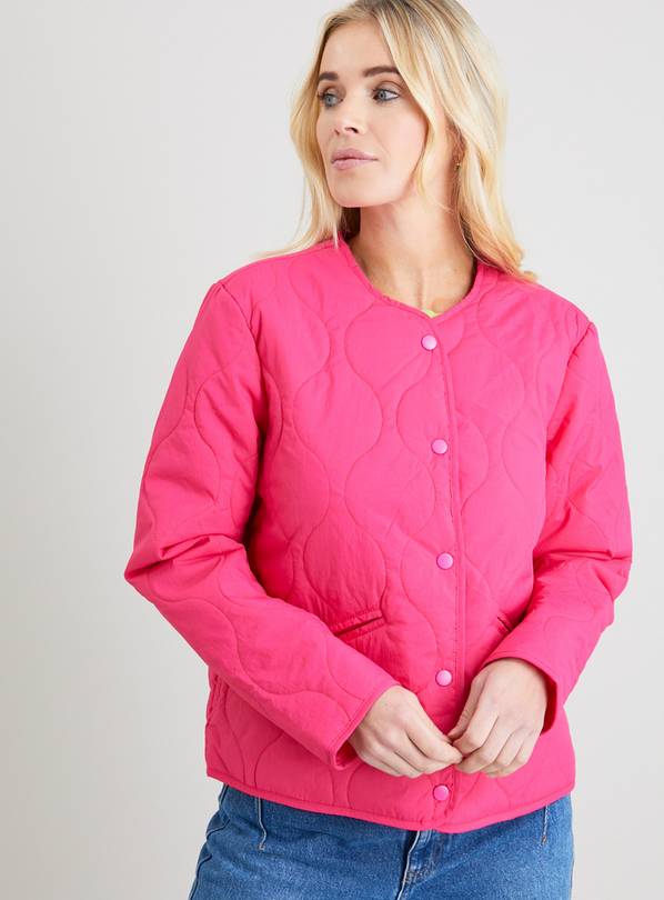 Buy Fuchsia Pink Quilted Jacket 20 Coats Argos