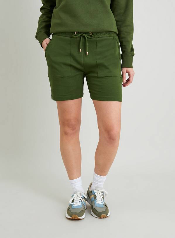 Buy Khaki Coord Jersey Shorts 8 Shorts Argos