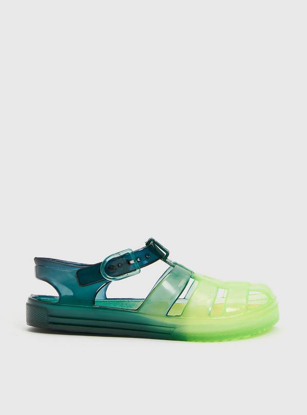 Buy Neon Green Ombr Jelly Sandals 12 Infant Sandals and flip