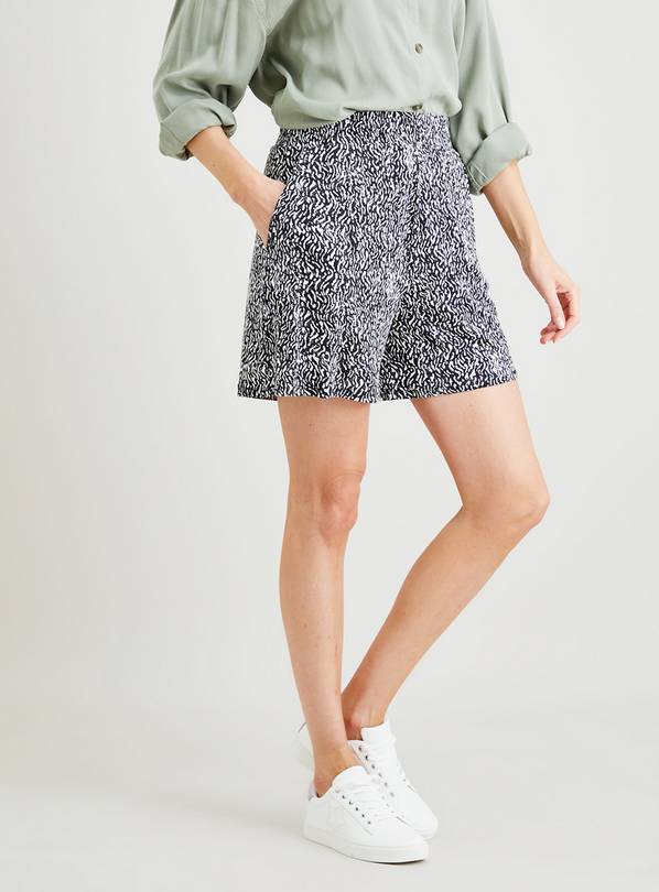 Buy Black Mono Drapey Jersey Shorts 22 Shorts Argos