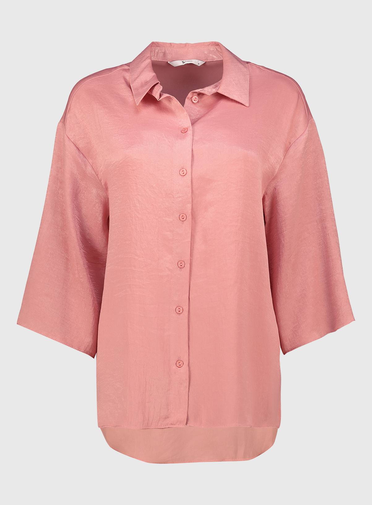 SKU: OCT G3 SATIN OVERSIZED SATIN SHIRT:Pink:20 - Image 3