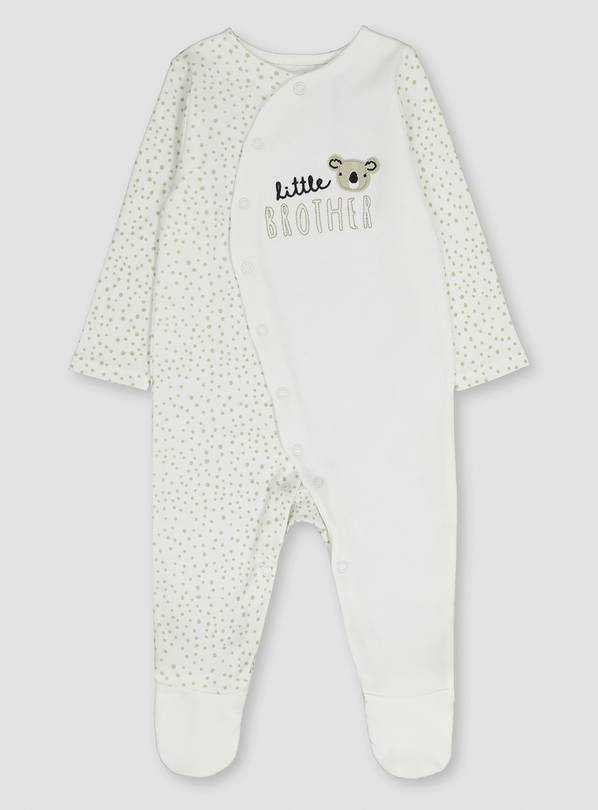 Buy White Little Brother Sleepsuit 1218 months Sleepsuits and