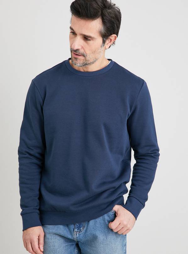 Buy Navy Crew Neck Sweatshirt - L | Sweatshirts and hoodies | Argos