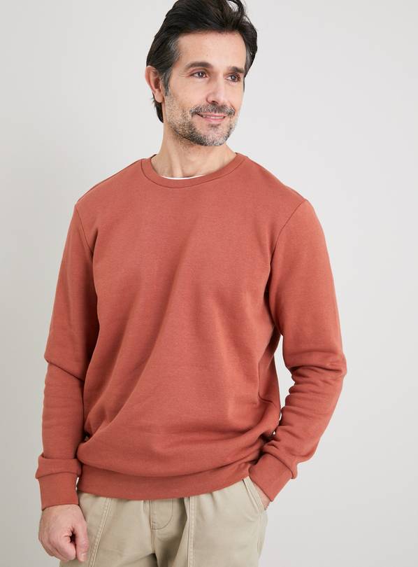 Light Brown Crew Neck Sweatshirt - XXXL