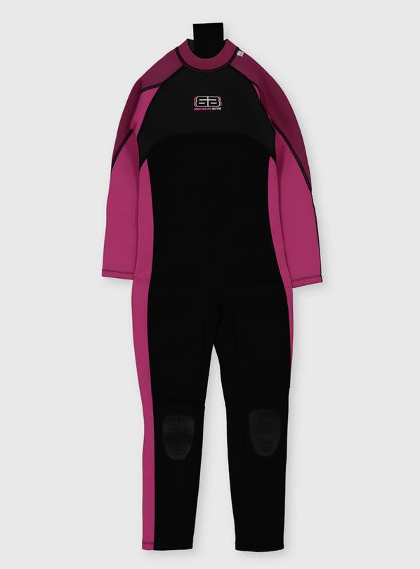 Kids' Black & Pink Wetsuit 2-3 years