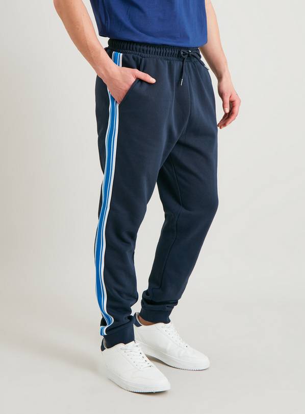 Buy Navy Side Stripe Coord Joggers - L | Joggers | Argos