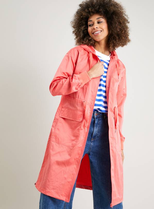 Women's long sale lightweight raincoat