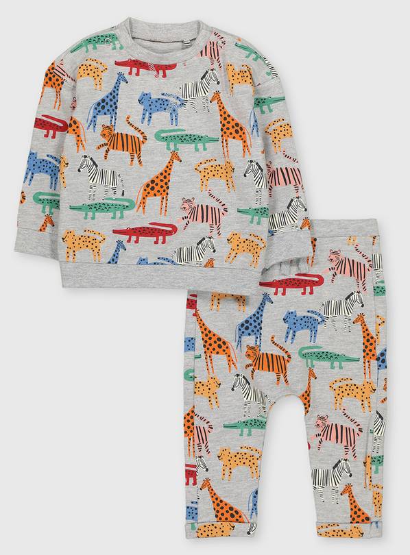 Buy Grey Safari Pyjamas 1824 months Outfits and sets Argos