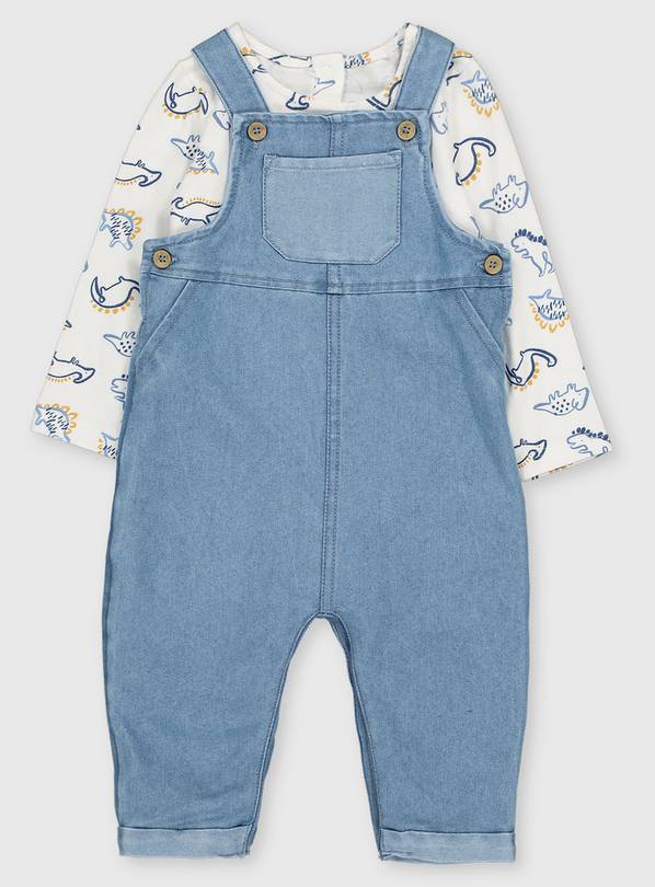 Buy Denim Dungarees & Dinosaur Bodysuit - 12-18 months | Outfits and ...