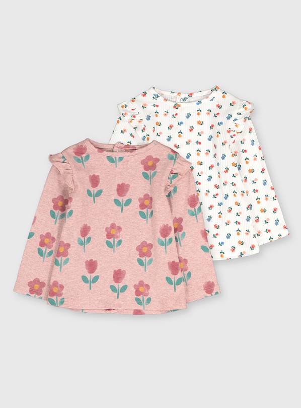 Buy Floral Rib TShirts 36 months Multipacks Argos