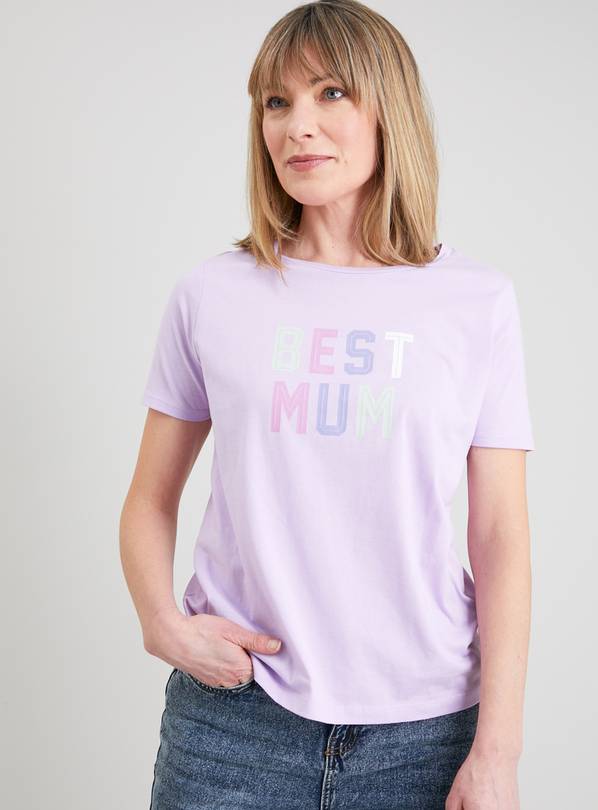 Lilac Best Mum Regular Fit T-Shirt - 12